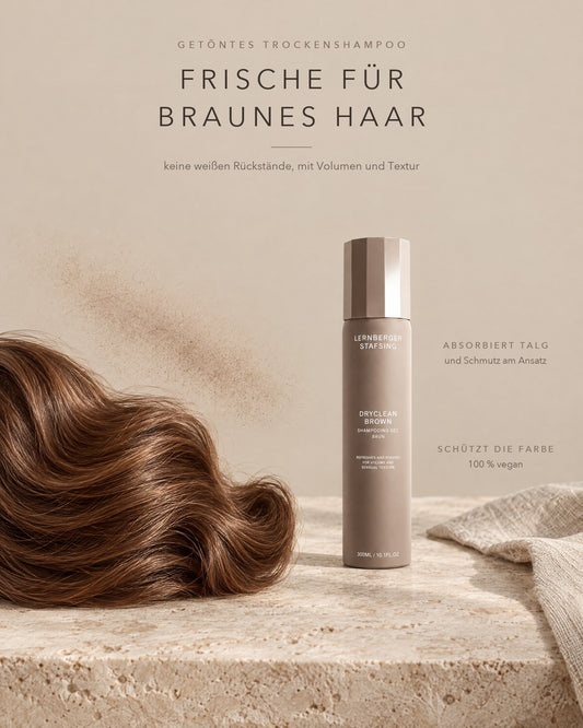 Lernberger Stafsing Dryclean Brown für braunes Haar: keine weißen Rückstände, Volumen und Textur